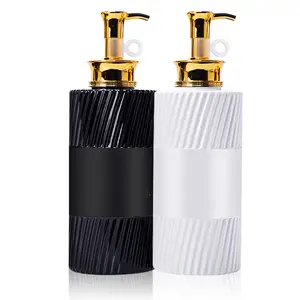 High quality luxury 500ml 750ml PET shampoo bottle for black and white hair shampoo and conditioner bottle in good price