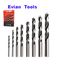 Kit de forets pour bois Evian, 8 tailles 3/4/5/6/7/8/9/10 mm, outil de travail du bois à pointe tranchante