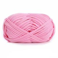 Benang Rajut T-Shirt 100g Benang Jersey Tebal Benang Rajut Spaghetti untuk Karpet Keranjang Makrame Bahan Rajut Daur Ulang Perlengkapan Merajut