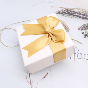High Grade Custom Logo <b>Bow</b> Jewelry Box Set Luxury Earrings Ring Pendant Jewelry Packaging <b>Gift</b> Box With <b>Bow</b> Ribbon - Product Image 5