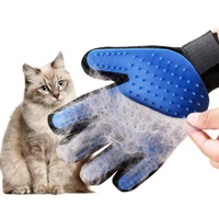 Gant de toilettage pour animaux de compagnie en caoutchouc, brosse à poils pour chat et chien, outil efficace pour enlever les poils d'animaux, accessoires pour animaux de compagnie