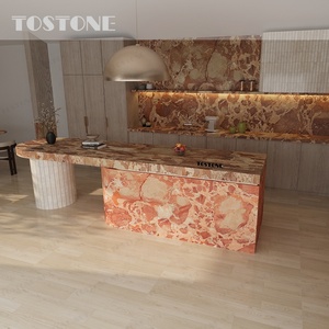 Losas de Mármol Rojo Otoñal Tostone Venice para Encimeras de Cocina, Tocadores, Islas de Cocina, Escritorios y Decoración de Paredes - Product Image 5
