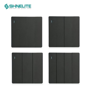 Shinelite Nuovo Design Interruttori Elettrici Interruttori Luce a 3 e 4 Vie Interruttori da Parete con Certificazioni CE CB GCC ROHS - Product Image 1