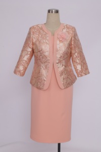 Robe élégante de cérémonie, ensemble deux pièces, costumes de cérémonie pour femmes grandes tailles - Product Image 4