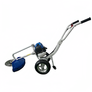 Decespugliatore a Zaino a Benzina con Spinta Manuale, Motore a 2 Tempi, Lama Dritta in Metallo, Trivella Multiuso per Diserbo, Dissodamento del Terreno e Scavo di Fossati - Product Image 2
