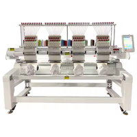 Machine à broder industrielle à 4 têtes de haute qualité 12 15 aiguilles 1200 tr/min nouvelle opération informatisée pour casquette/t-shirt/plat