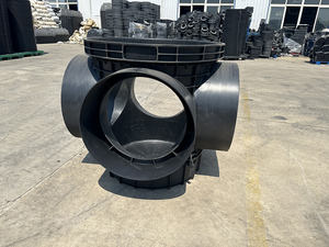 Puits d'inspection <span class=keywords><strong>de</strong></span> drainage, chambre d'inspection des eaux pluviales et des eaux usées, puits <span class=keywords><strong>de</strong></span> vanne en plastique à quatre voies à trois voies - Product Image 2