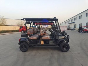 Voitures de golf électriques certifiées CE à 4 places avec batterie au lithium 72V, moteur AC 48V, batterie haute efficacité - Product Image 2