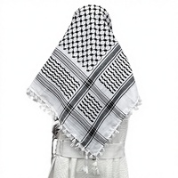 Foulard Keffieh Kufiya Palestine unisexe Shemagh traditionnel Palestine libre avec glands Arafat Hatta foulard style arabe