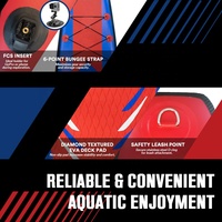 Planche de paddle gonflable professionnelle de 12'6"*25"*6"/14'*23"*6" pour la compétition