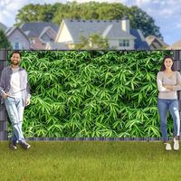 Bâche de protection en bambou personnalisée pour clôture de jardin, décoration extérieure, bannière en maille