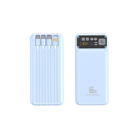 Batterie externe portable Li-Polymar haute capacité 20000 mAh, charge rapide 22,5 W, écran LED, interface de sortie Micro USB, Type-C