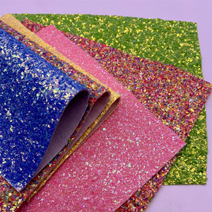 Chunky Glitter Vinyl Faux Cuir pour Sacs à des fins diverses Costumes décoratifs d'extérieur - Product Image 4