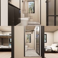Maisons préfabriquées extensibles en duplex, villas de 40 pieds, maison conteneur avec 3 chambres et 2 salles de bain