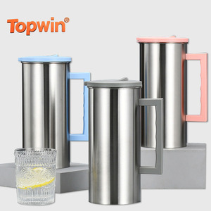 Jarra de Acero Inoxidable de 1.6 L, Botella de Agua Multiusos para el Hogar, Tetera Metálica para Fiestas, Campamentos, Cocina, Viajes, Leche - Product Image 1