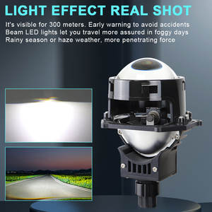 Proyector LED de Luz Alta y Baja de 2.5 Pulgadas, Bombilla H4, 8000 Lúmenes, Temperatura de Color de 6000K, Faro LED Universal para Automóvil - Product Image 6