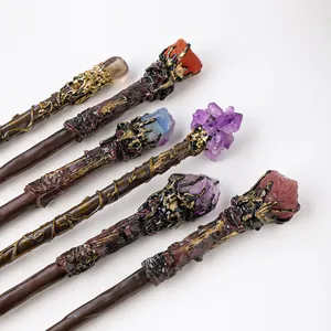 Wholesale Natural Healing Crystal Scepter Crystal Raw Stone Role Play Wand Crystal Crafts