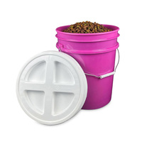 Bahan PP kualitas tinggi wadah aman untuk makanan kuat 5 galon ember dengan tutup bergas ganda