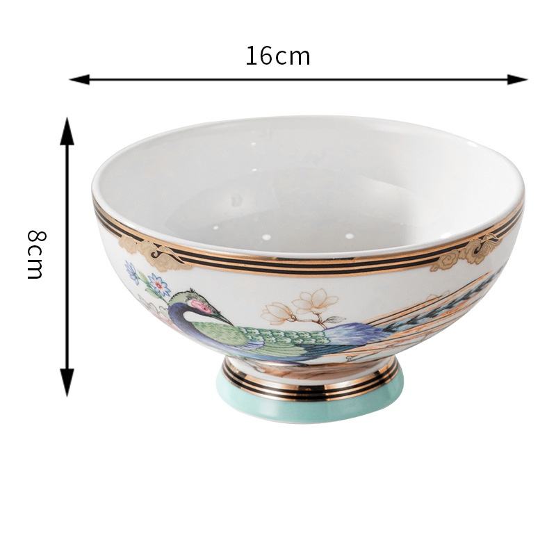 บะหมี่สีน้ำเงินขนาด 6 นิ้วจากไป่เหนียว