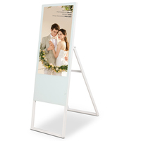Lecteur multimédia numérique LCD portable pour affichage intérieur, fonctions d'animation de texte, Android CMS pour la publicité dans les magasins de détail et les centres commerciaux