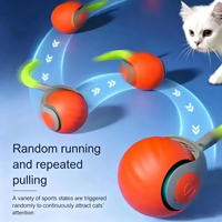 Balle roulante électrique interactive Elecpet pour animaux de compagnie, avec recharge USB factice, jouets électriques pour chats