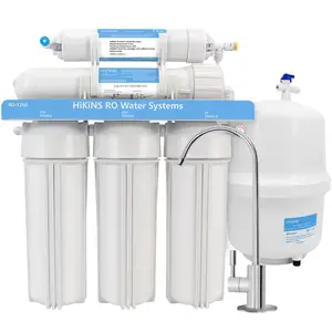 Hikins UV hogar purificador de agua casa ósmosis inversa RO sistema de tratamiento de agua 5 etapas filtro de agua RO