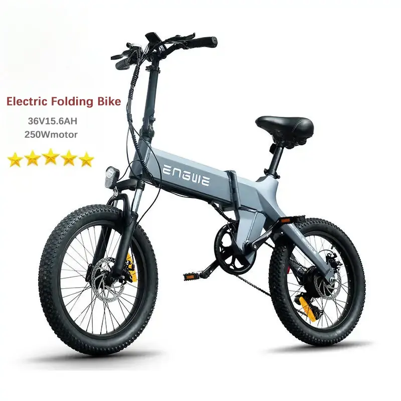 ENGWE C20 Pro sepeda listrik lipat, pit dengan baterai Lithium terintegrasi 36V15.6AH 250Wmotor 7 kecepatan cepat