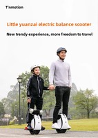 Monocycle électrique futuriste 450W auto-équilibré, tout-terrain avec éclairage d'ambiance et contrôle par application