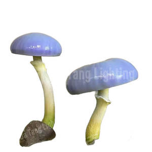 Mini-lumière décorative en forme de champignon bleu pour parcs, allées, pelouses et décorations de fêtes en extérieur - Product Image 1