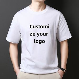 เสื้อยืดผู้ชายผ้าฝ้ายแท้ถักน้ำหนัก 200 กรัม รุ่นใหม่ประจำฤดูร้อนปี 2025 สไตล์เรียบง่าย สีพื้น ทรงหลวม ไหล่ตก แขนสั้น - Product Image 2