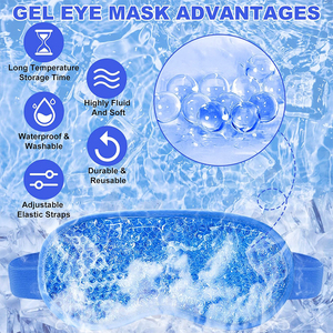 Mascarillas Faciales Frías y Calientes 7D Bingyuan <span class=keywords><strong>para</strong></span> Ojeras, Hinchazón, Migrañas, Dolores de Cabeza, Enrojecimiento por Estrés, Enfriamiento con Hielo - Product Image 5