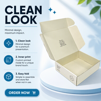 Boîte en carton ondulé personnalisée pour abonnements de snacks et spiritueux avec logo simple de marque