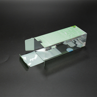 Boîte pliante en plastique PET PVC transparente et recyclable, emballage cadeau, matériaux recyclés, emballage personnalisable pour cosmétiques et artisanat