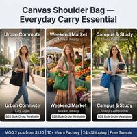 Tas Tote Kanvas Sublimasi Polos dengan Logo Custom, Kancing Tekan, Ramah Lingkungan, Dapat Digunakan Kembali, dari Katun, untuk Belanja