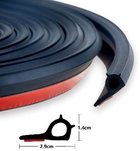 Auto-adhésif en forme de B mousse epdm garniture de bord de porte de voiture avec 3m bande de protection d'étanchéité en caoutchouc coupe-froid - Product Image 4