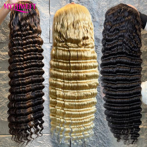 Perruque en dentelle complète HD à ondulation naturelle, cheveux humains vierges indiens bruts, vente en gros, <span class=keywords><strong>pas</strong></span> <span class=keywords><strong>cher</strong></span>, cheveux humains naturels, perruques à dentelle frontale 13x4 à vendre - Product Image 6