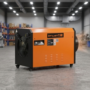 <span class=keywords><strong>Chauffage</strong></span> au <span class=keywords><strong>gaz</strong></span> double carburant carré haute capacité 120 kW avec roulettes robustes et contrôle intelligent de la température pour étable d'animaux de ferme - Product Image 1