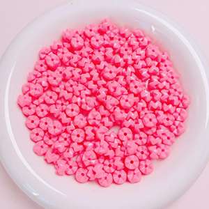 Peinture empilable épissage trou droit perles bricolage téléphone portable chaîne accessoires acrylique perles en vrac - Product Image 1