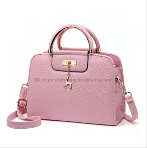 New Wholesale Custom Logo Pu Leather Messenger Bag Square Classic Female Designer <b>Handbag</b> - Product Image 6