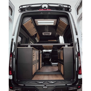 Kits d'ameublement intérieurs en bois massif et alliage d'aluminium pour camping-<span class=keywords><strong>car</strong></span>, cuisines de camping-<span class=keywords><strong>car</strong></span>, designs modernes, sur mesure, prêts à assembler - Product Image 2