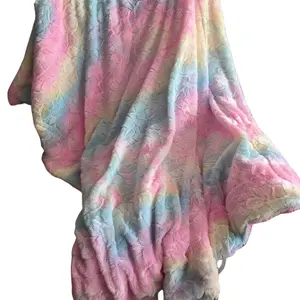Tela de terciopelo PV de poliéster brillante para teñir, brocha colorida, color Natural