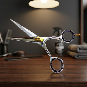 Ciseaux de coiffure professionnels ASAP en acier inoxydable à haute teneur en carbone 4Cr13, manche long, légers, pour droitiers - Product Image 4