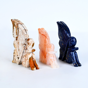 Papillon féerique en cristal de haute qualité, sculpté dans une pierre précieuse, pour la décoration - Product Image 3