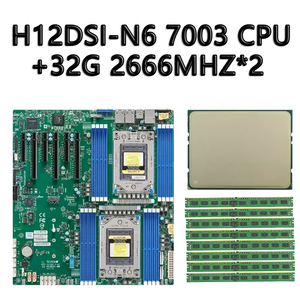 H12DSI-N6มาเธอร์บอร์ดที่มี7c13 epyc 7663 7763 7713 7643 7543 7453 7443 73F3 7413 7513 7343 7313ซีพียูโปรเซสเซอร์16xDDR4แรม - Product Image 2