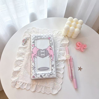Album de collection de photos long avec fenêtre transparente pour bandes de photos 4 grilles en PVC, support de billets, pour merch Kpop Idol