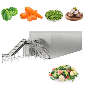 Machine de cuisine industrielle, équipement de lit fluidisé IQF, <span class=keywords><strong>congélateur</strong></span> rapide pour la transformation des aliments crus et des fruits - Product Image 1