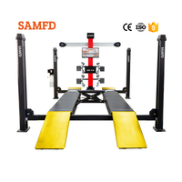 Equipo de Taller SAMFD, Elevador de Autos de Cuatro Postes y Máquina de Alineación de Ruedas 3D en Venta