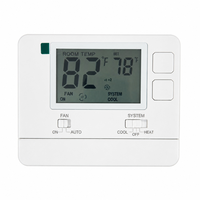 Contrôleur numérique HVAC multi-étapes 2H2C non programmable 24V AC, 2 chauffages, 2 refroidissements, pour pompe à chaleur et climatiseur central