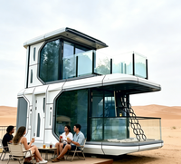 Maison Capsule Moderne Apple Cabin, Maison Préfabriquée, Tiny House, Maison Mobile, Design à 2 Étages, Villa Solaire avec Balcon, Vente en Gros Direct Usine