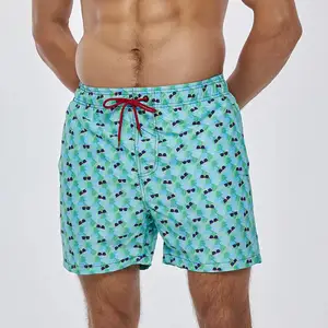 Mens Swim Shorts Custom LOGO Swim Shorts Men Beach Shorts For Men Swim Trunks Summer Board Shorts For Men Sublimation Prints Quickly Dry